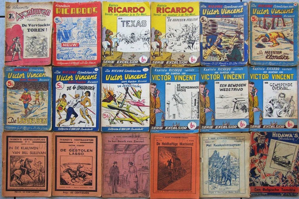 Vintage kortverhalen uit '30, '40 en '50, Livres, Partis & Groupements, Enlèvement