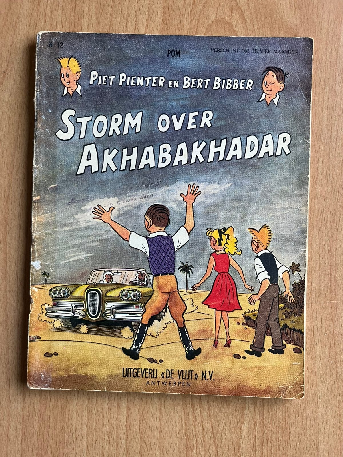 Piet Pienter en Bert Bibber: Storm over Akhabakhadar, Eén stripboek, Ophalen of Verzenden, Gelezen