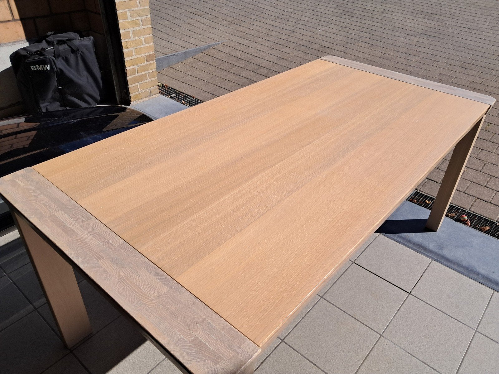 Houten eettafel, Huis en Inrichting, Tafels | Statafels, Ophalen, Gebruikt