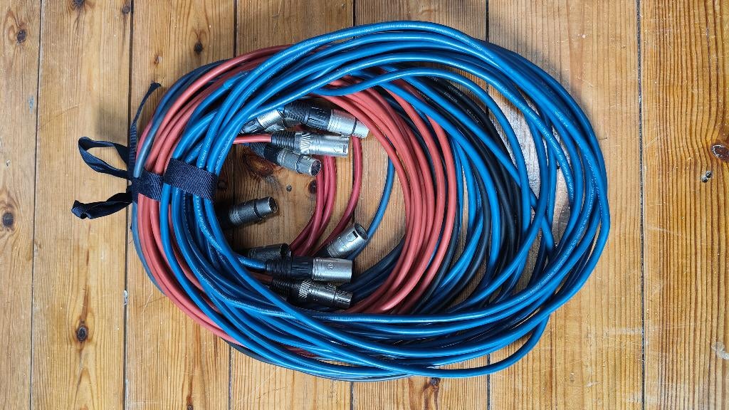 Lot de 6 Câbles XLR – Longueurs Variées, Muziek en Instrumenten, Overige Muziek en Instrumenten, Ophalen, Gebruikt