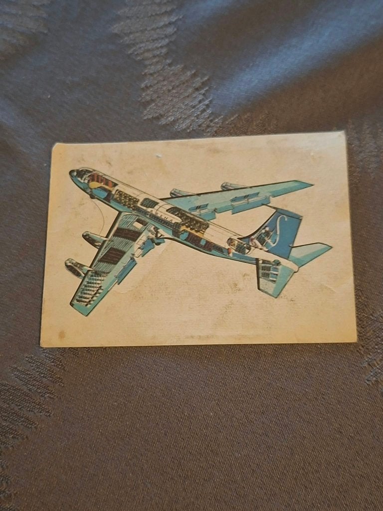 Prentje/Chromo : Boeing 707 (zonder wand)/Chocolade Jacques, Verzamelen, Ophalen of Verzenden, Gebruikt, Kaart, Foto of Prent