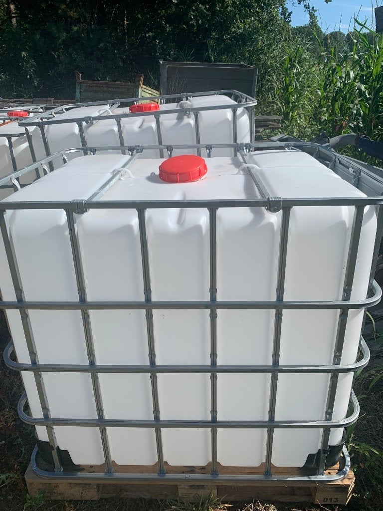 watervaten 1000L ibc, Ophalen, Kunststof, Met kraantje, 150 liter of meer