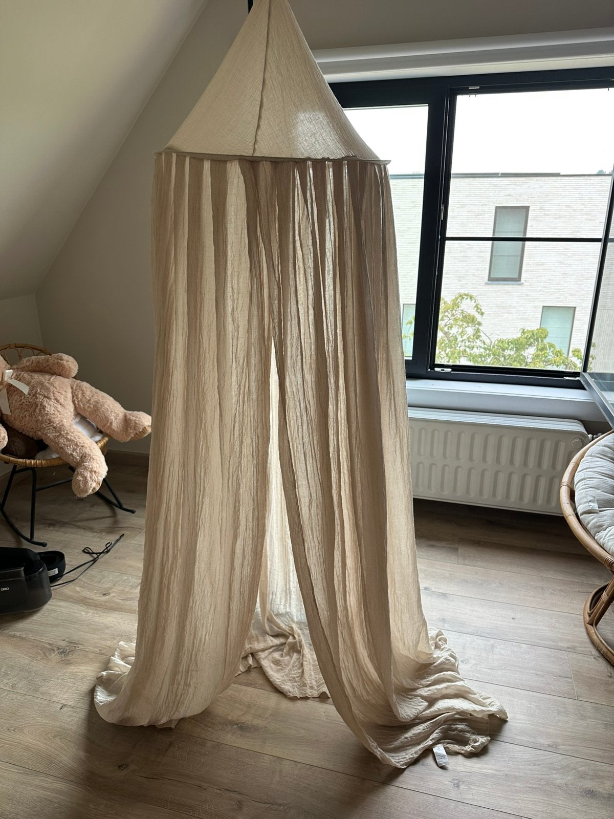 Jollein klamboe zwarte staander piekstok, Jollein, Zo goed als nieuw, Klamboe, Ophalen