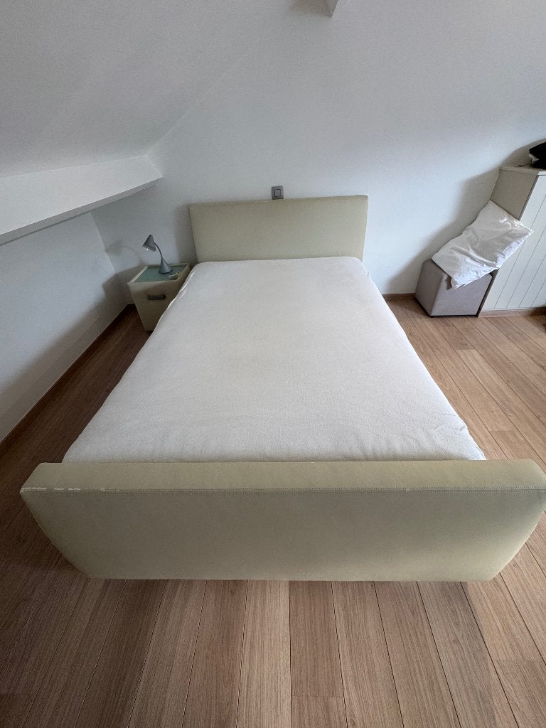 Sommier 120x200 + matelas 120x200, Maison & Meubles, Chambre à coucher | Matelas & Sommiers, Queen size, Enlèvement, Utilisé, 200 cm