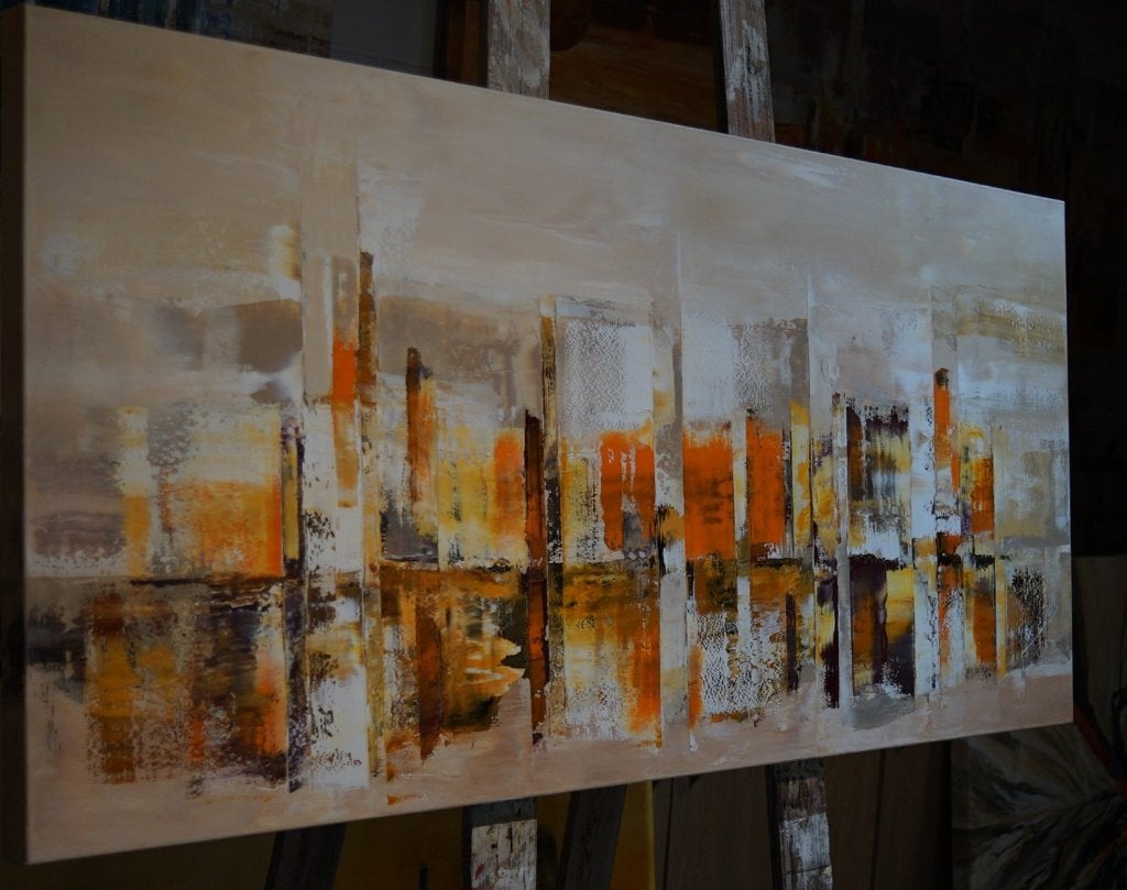 Mooi groot nieuw schilderij, olieverf op doek., Antiek en Kunst, Ophalen, Handgeschilderd, Olieverf