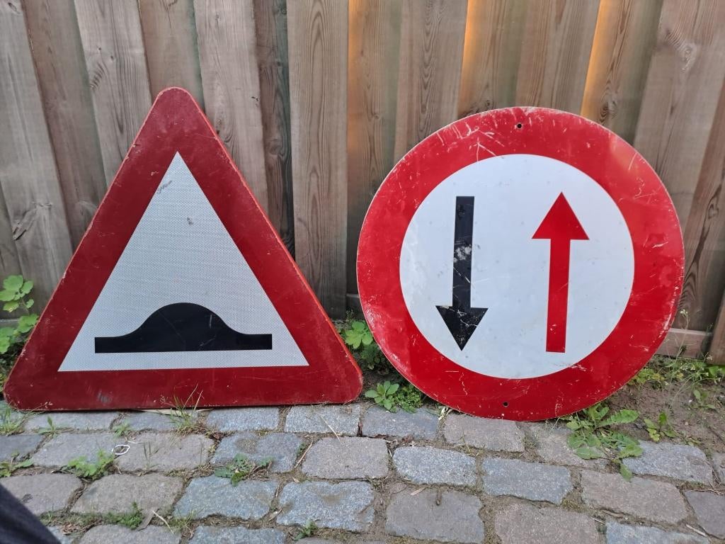 verkeersborden - signalisatie, Doe-het-zelf en Bouw, Ophalen, Gebruikt
