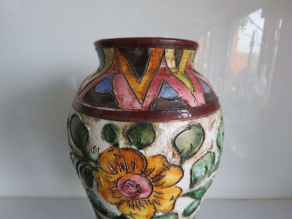 Vintage Italy keramiek vaas, Antiek en Kunst, Ophalen of Verzenden
