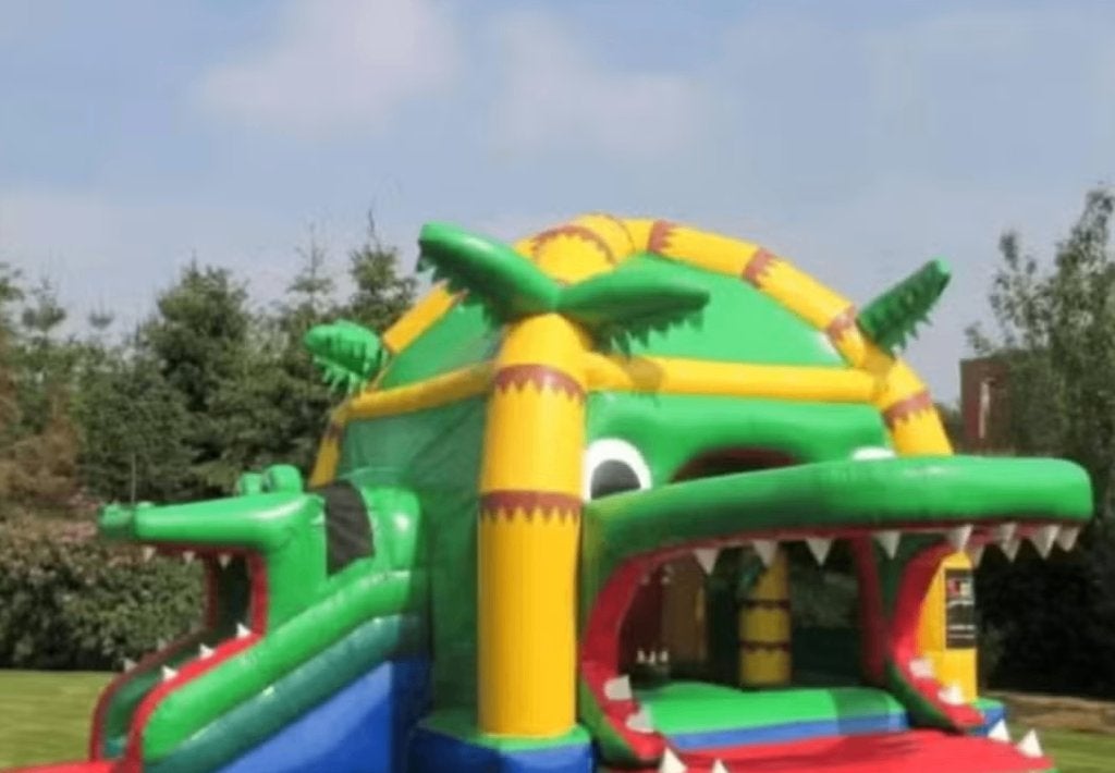 springkasteel multifun Super Krokodil Springkasteel, Ophalen, Gebruikt