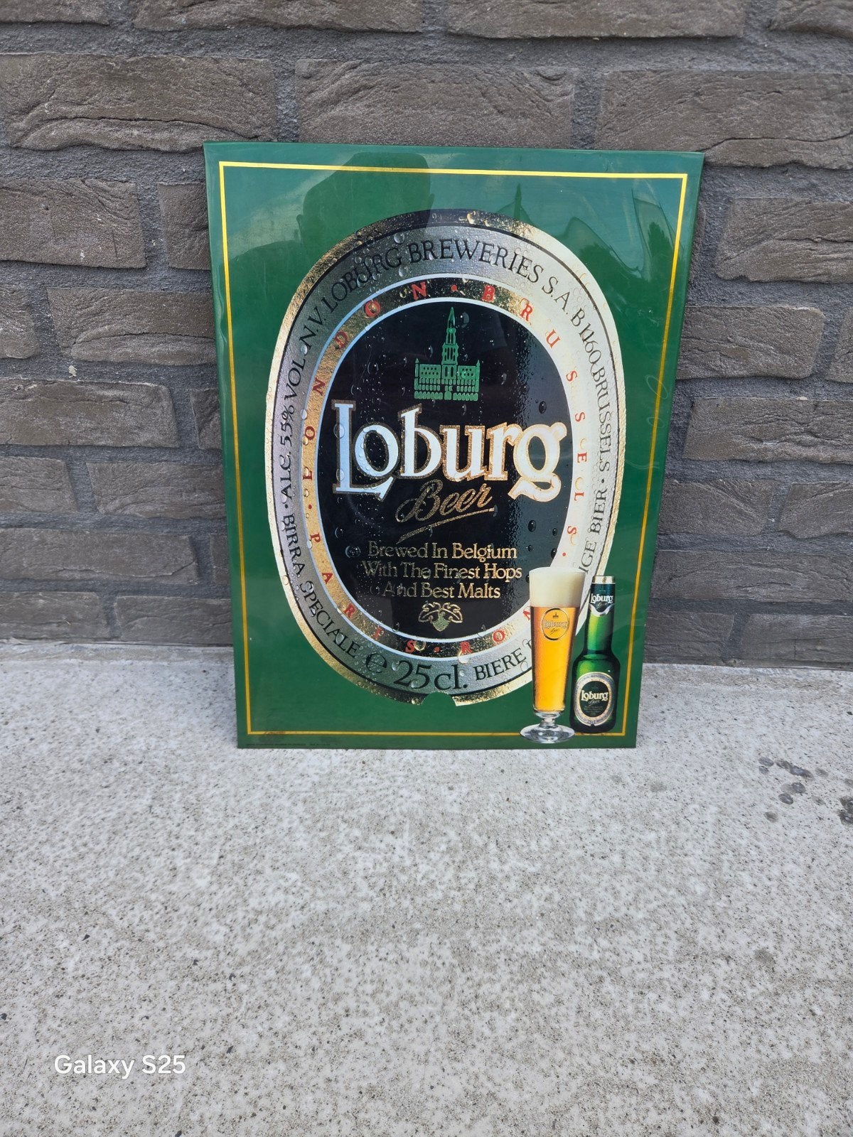 plaque publicitaire Loburg, Enlèvement, Utilisé, Panneau publicitaire
