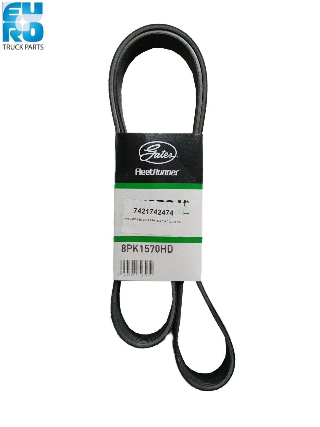 RVI V-RIBBED BELT 8PK1570 RVI C,D,T,K 13-  7421742474, Neuf, Renault, -, -