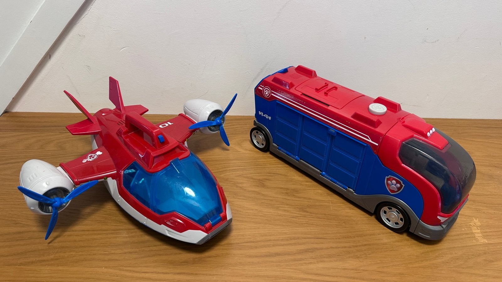 Paw patrol vliegtuig en bus, Kinderen en Baby's, Ophalen, Gebruikt
