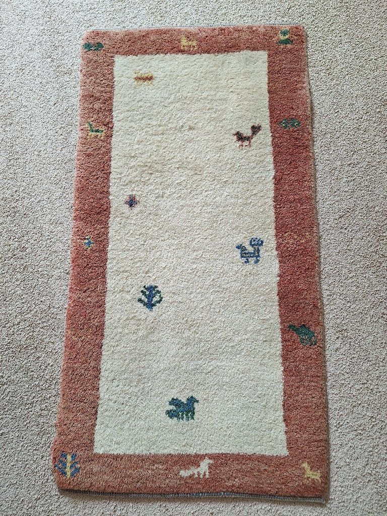 Handgeknoopt Oosters tapijt, Ophalen, Gebruikt, 100 tot 150 cm, 50 tot 100 cm