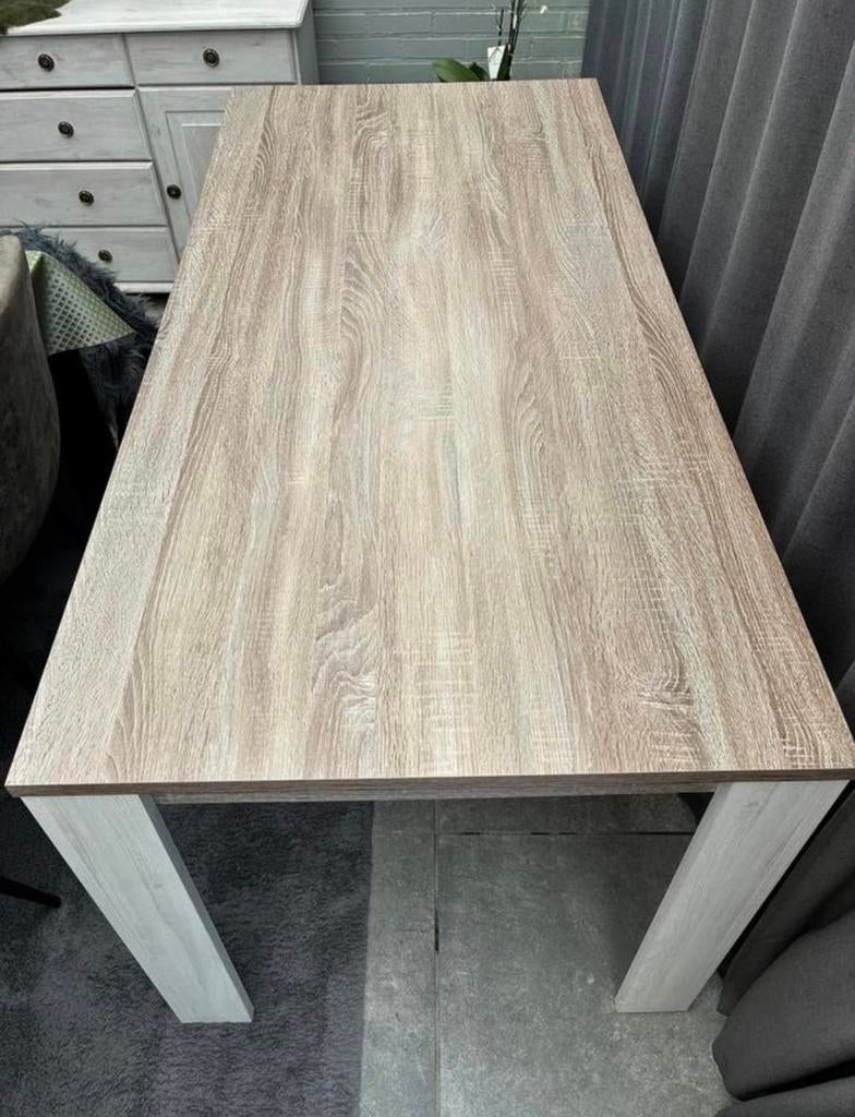 Eettafel 6personen, Ophalen, 50 tot 100 cm, Zo goed als nieuw, Vijf personen of meer