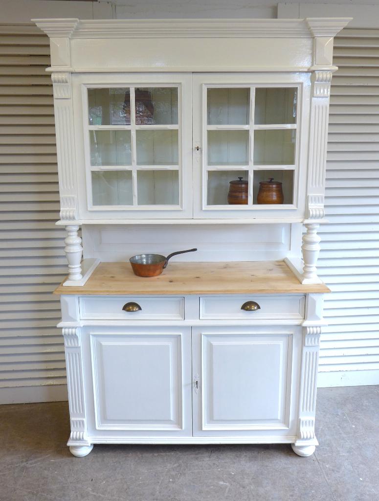 mooie witte landelijke buffetkast, Ophalen, Met plank(en), 100 tot 150 cm, 200 cm of meer