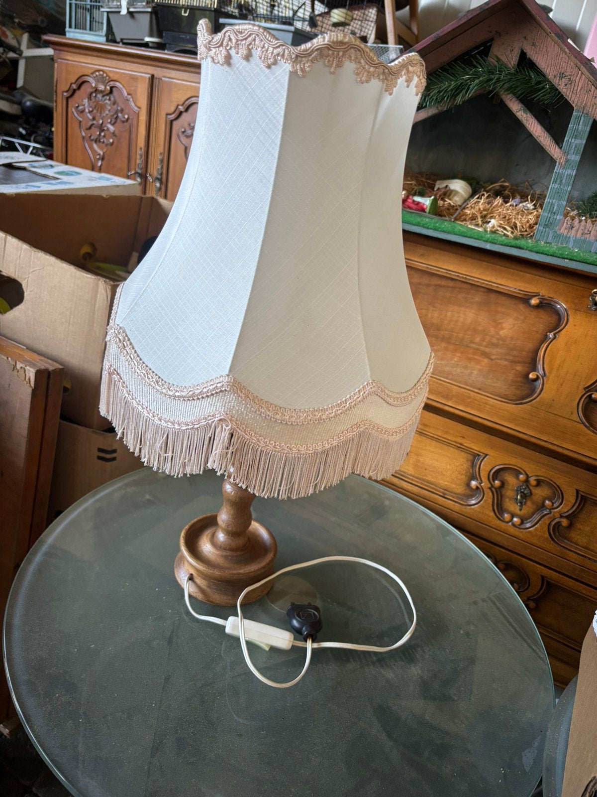 Antieke vintage lamp, Ophalen, Zo goed als nieuw
