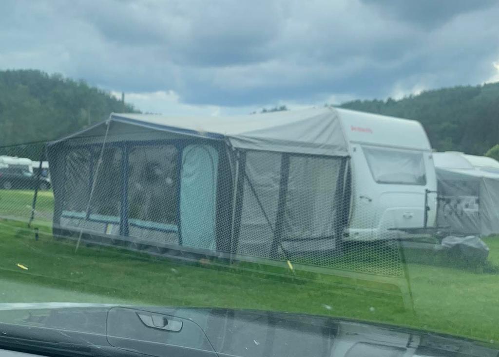 Voortent caravan te koop, Caravans en Kamperen, Voortenten en Luifels, Ophalen, Gebruikt