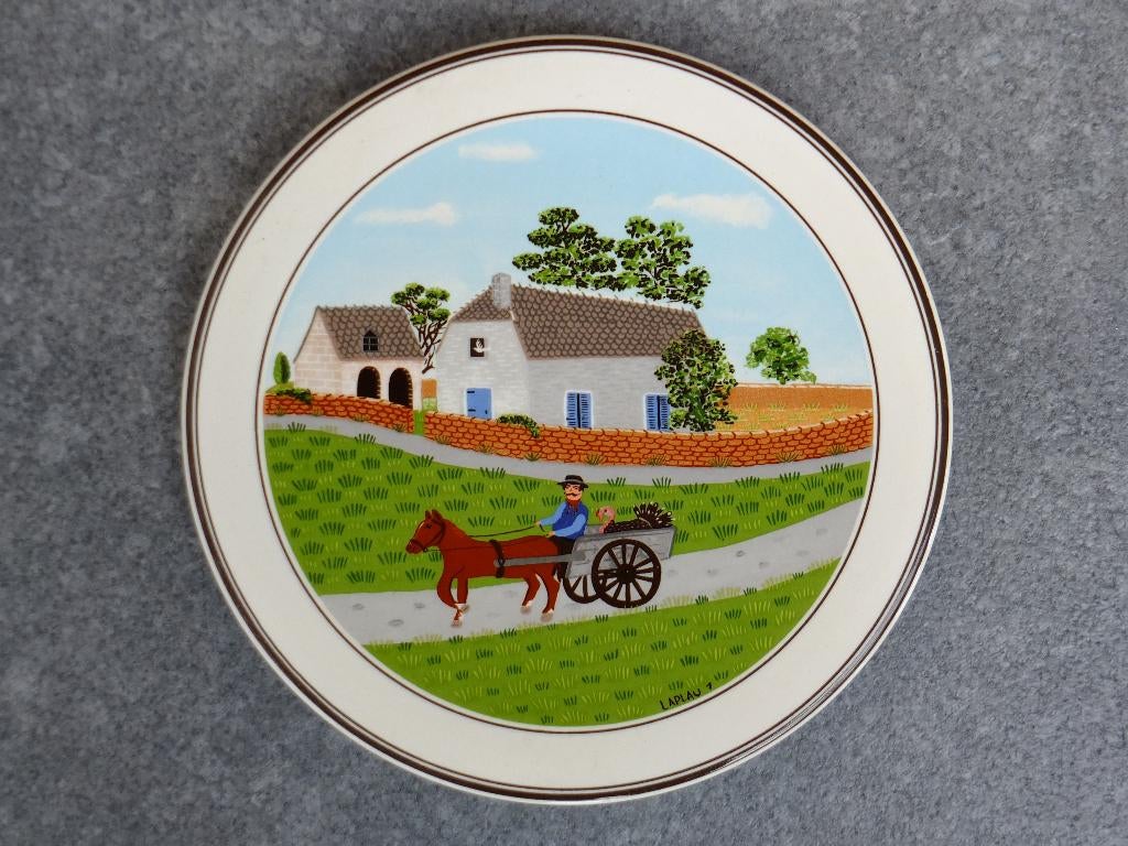 Sous-plat Villeroy & Boch, Design Naïf, Gérard Laplau, Enlèvement ou Envoi, Comme neuf, Casserole ou poêle
