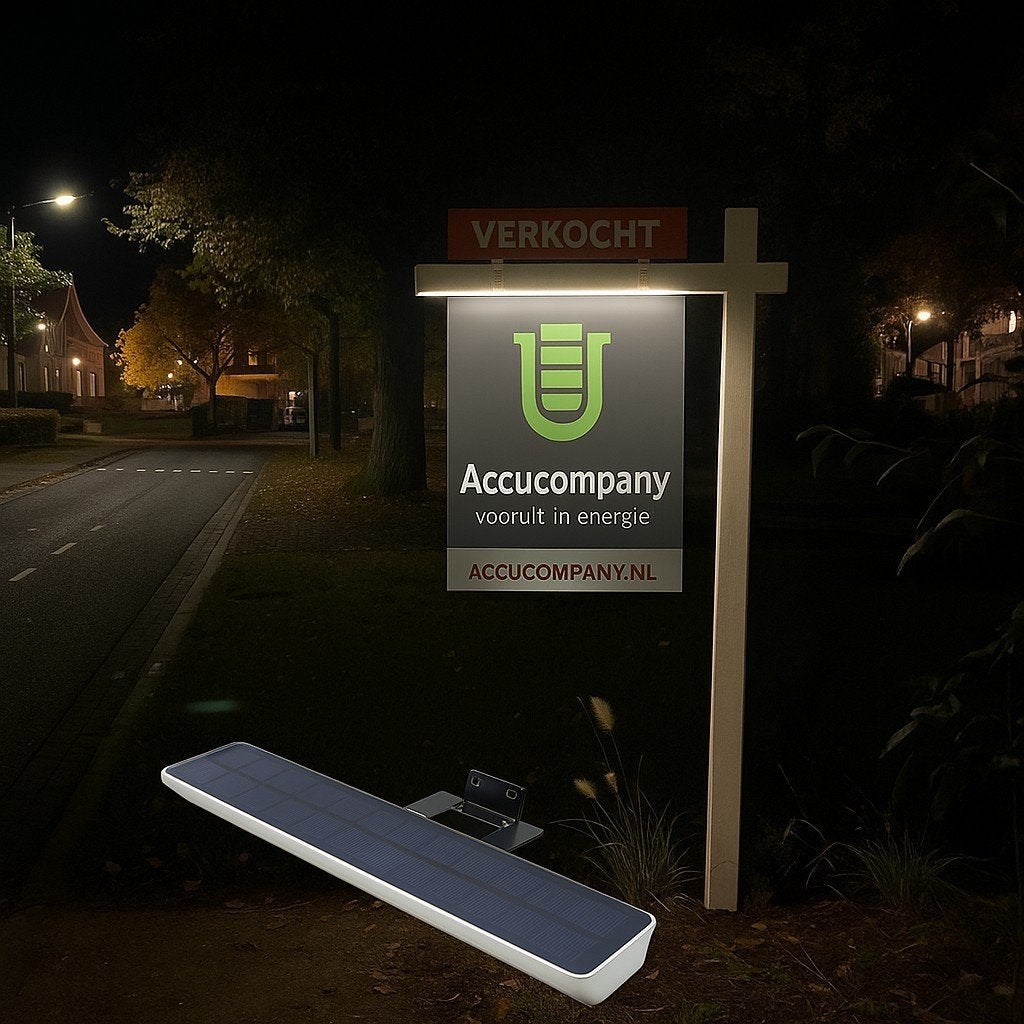 Reclamebord verlichting set solar LED set, automatisch aan, Ophalen of Verzenden, Nieuw