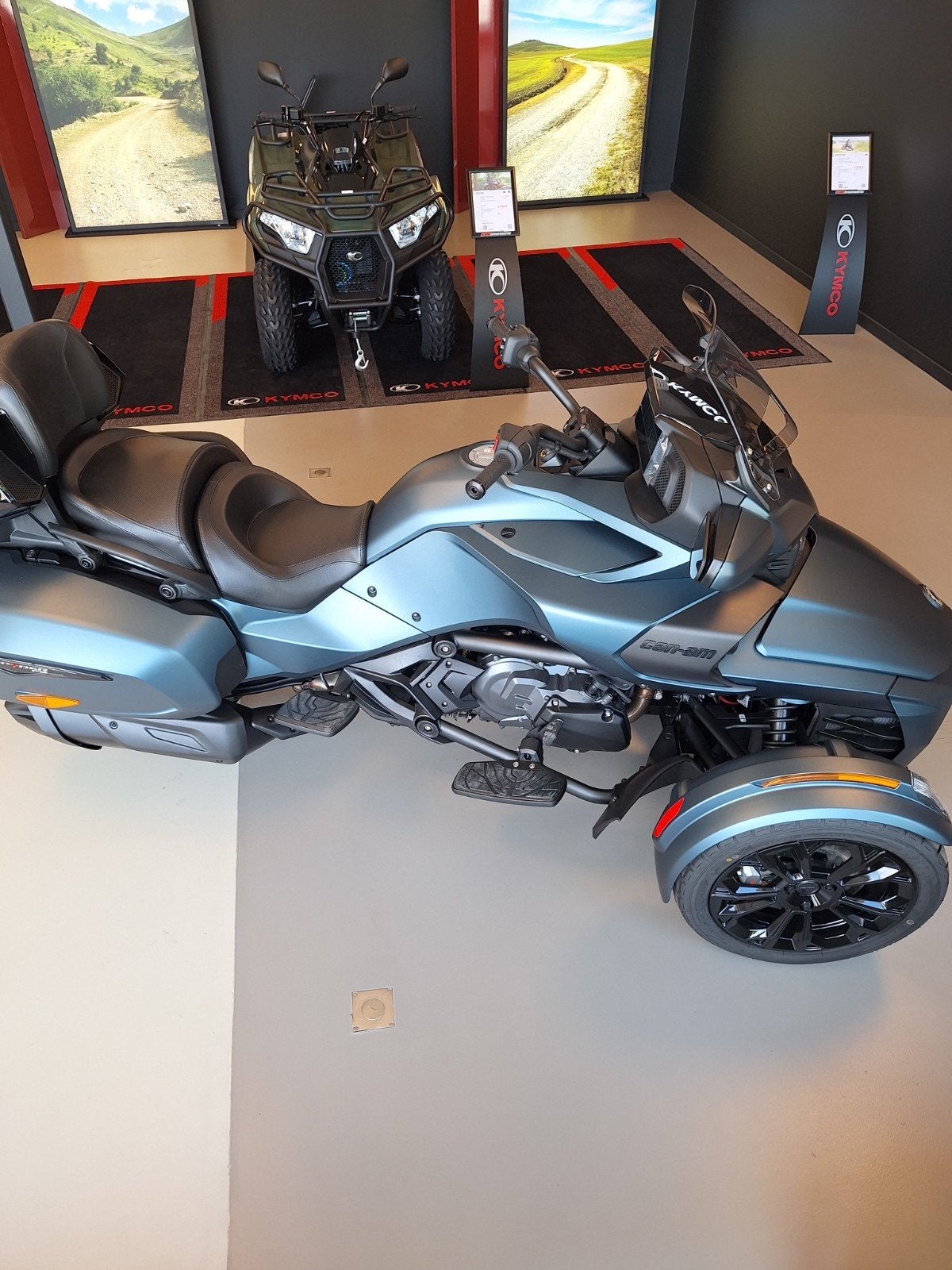 Can-Am Spyder F Limited Bleu minéral satiné 2025, Plus de 35 kW, 3 cylindres, 1330 cm³