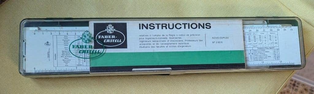 Faber-Castell 2/83N Novo-Duplex rekenliniaal, Ophalen of Verzenden