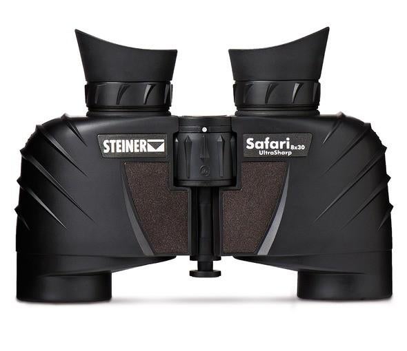 STEINER Safari Ultrasharp 8x30, Nieuw, 8 tot 12x, Met hoes of tas, Porro (met knik)