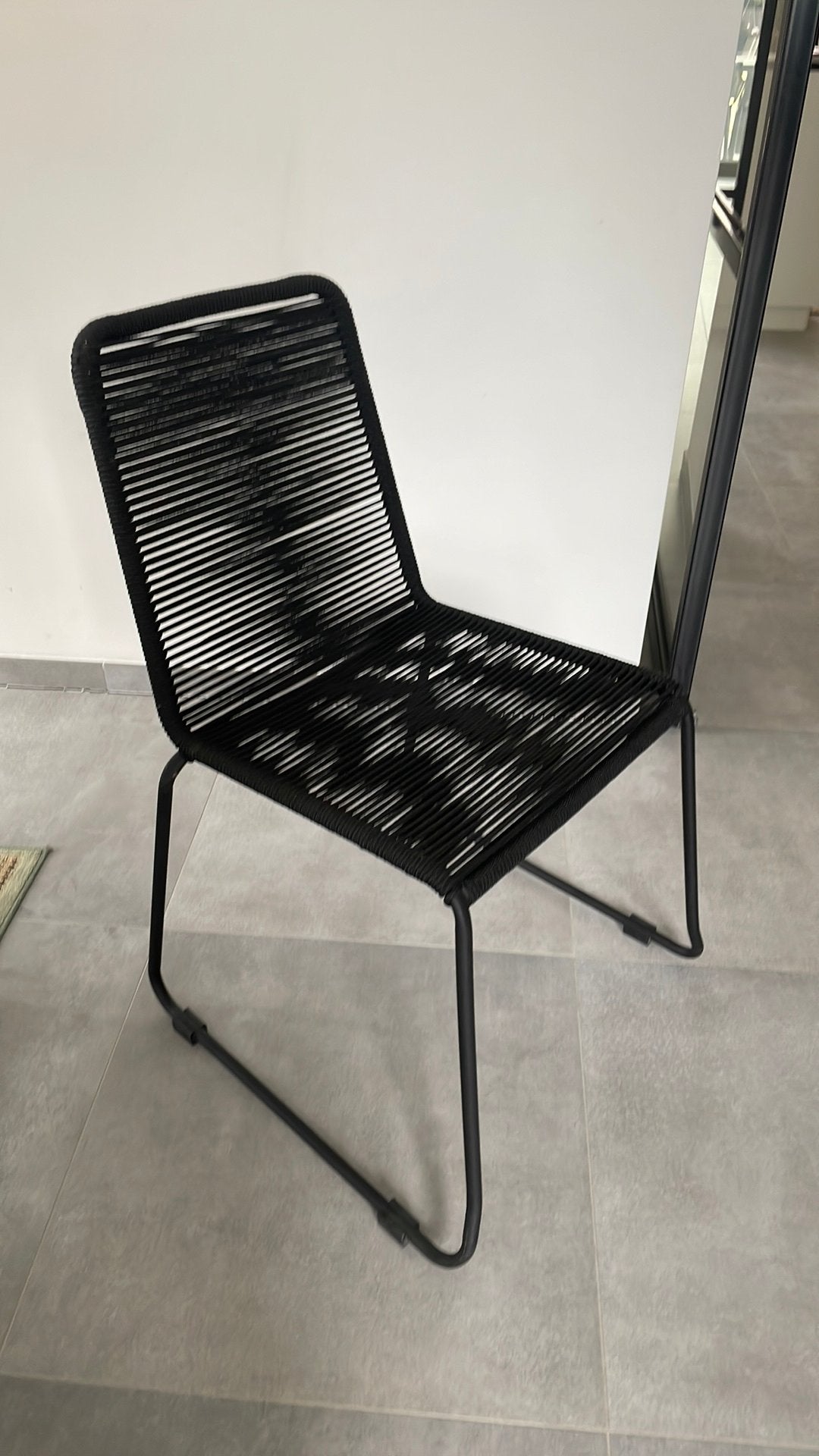 Eetstoelen zwart, Enlèvement, Modern, Métal, Noir