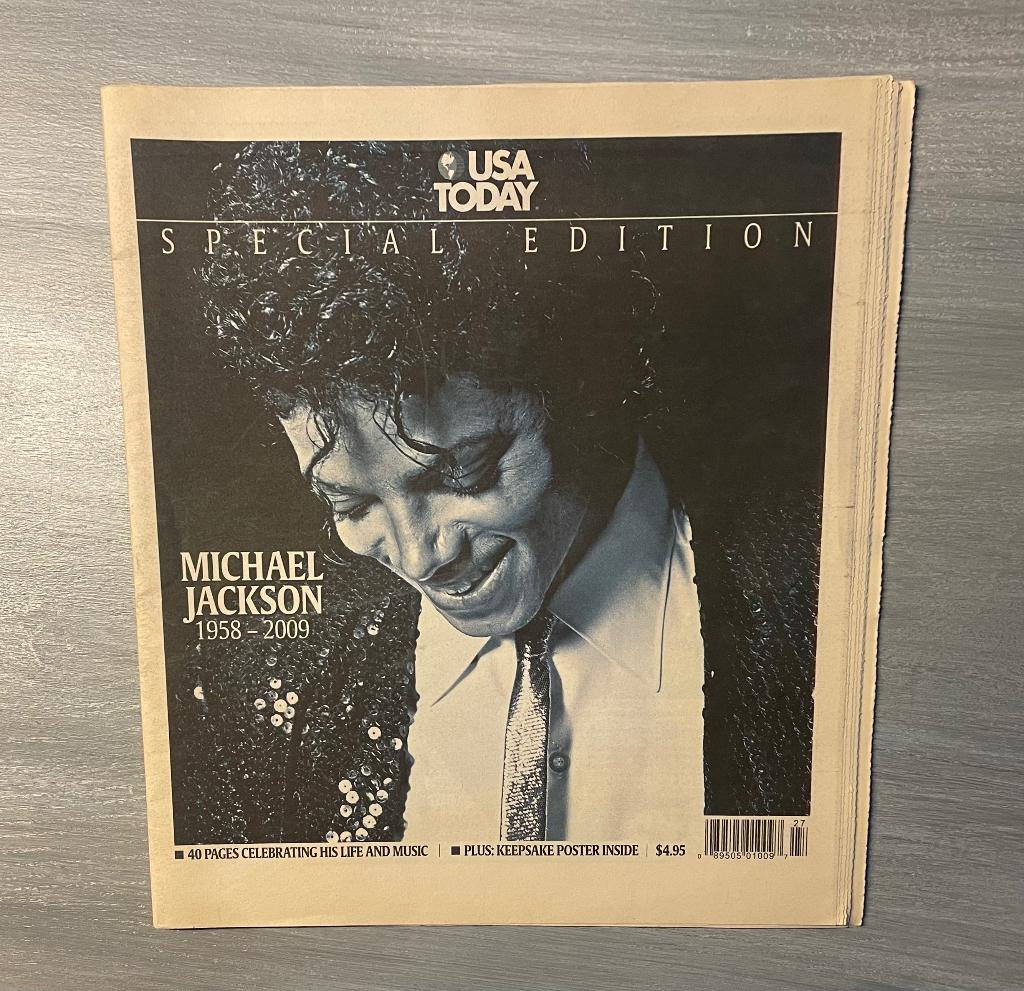 Amerikaans tijdschrift voor de dood Michael Jackson, Verzamelen, Ophalen, 1980 tot heden, Krant