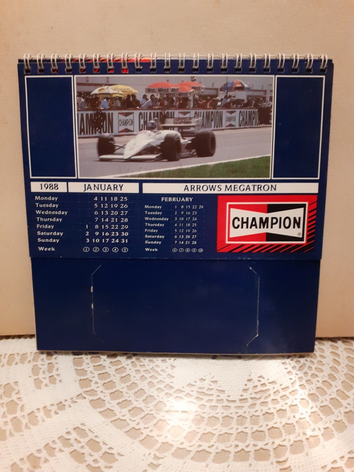 kalender van champion 1988, Diversen, Ophalen of Verzenden, Maandkalender, Gebruikt