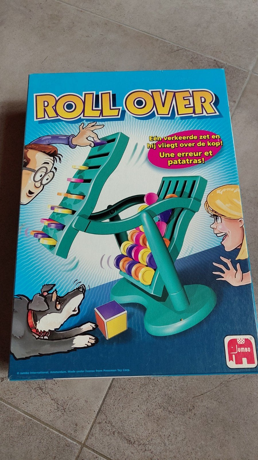 Gezelschapsspel roll over, Ophalen