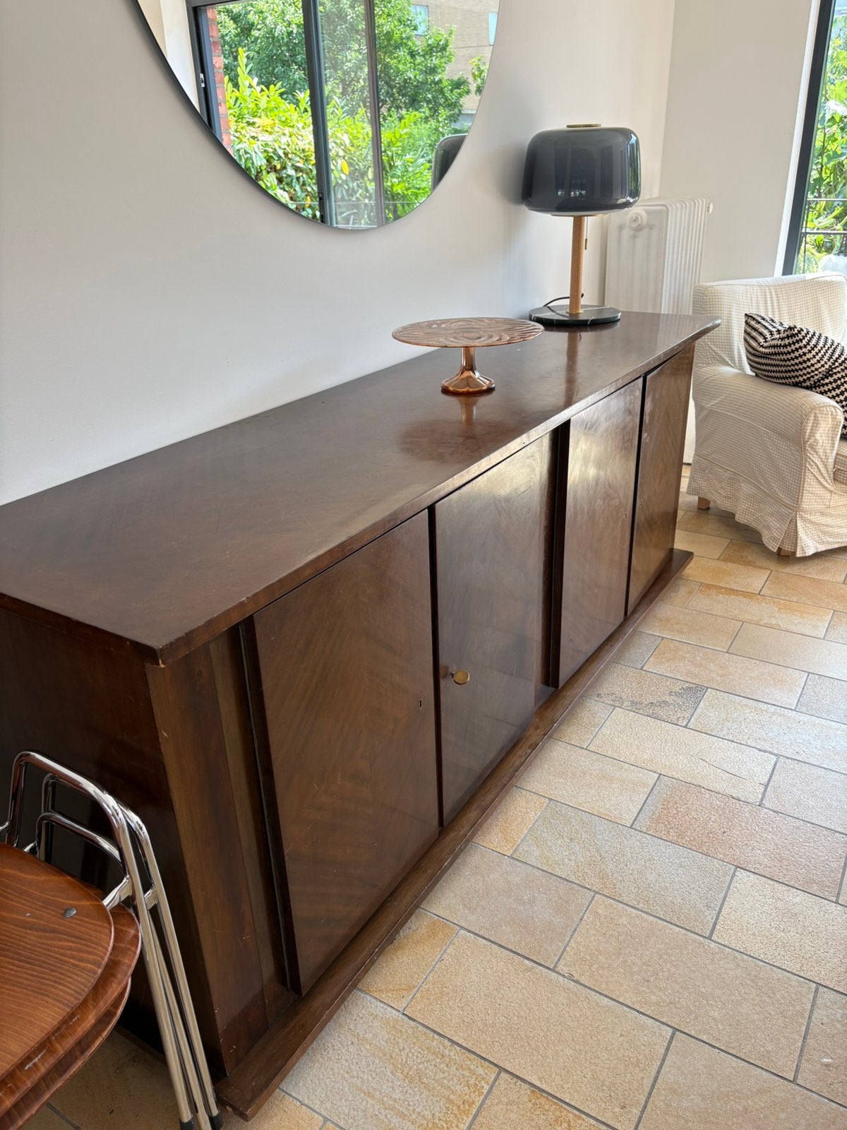 Superbe buffet années 70 (4 portes), Maison & Meubles, Enlèvement, Utilisé