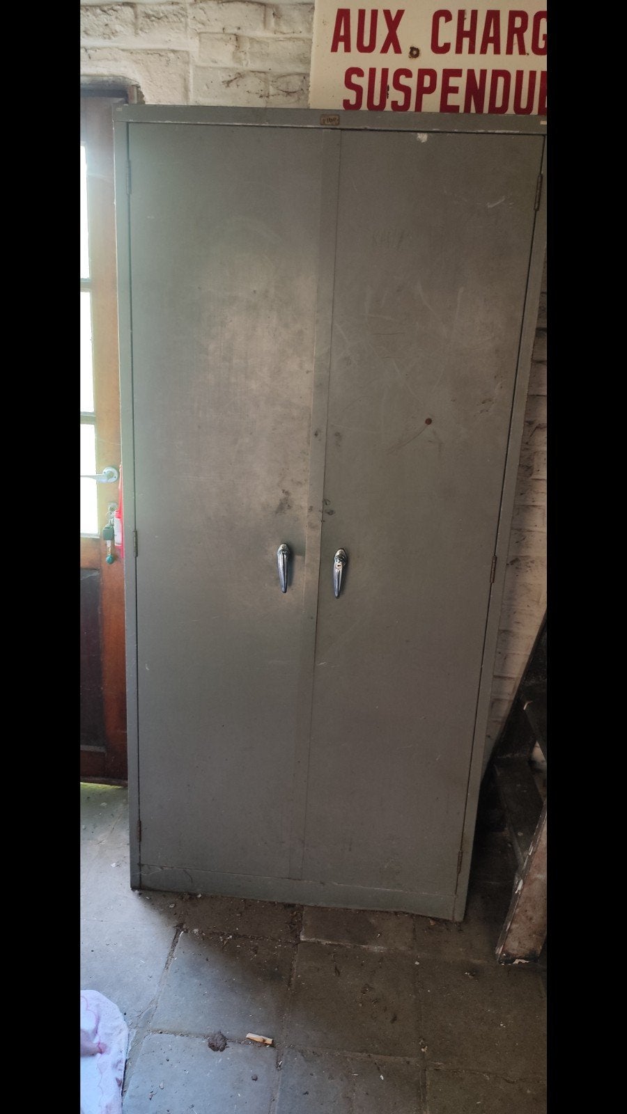 Oude metalen kast, Enlèvement, Utilisé, Vintage industriel