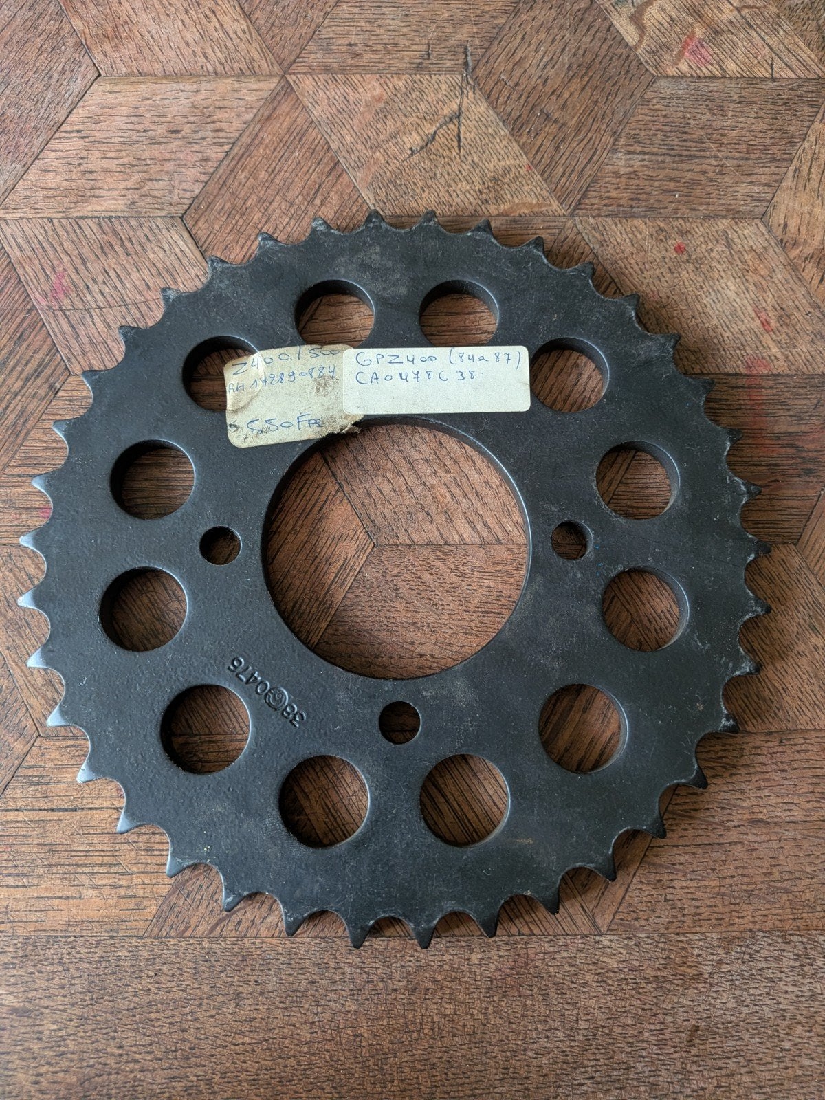 Kettingwiel voor GPZ400 of Z400l500, Ophalen