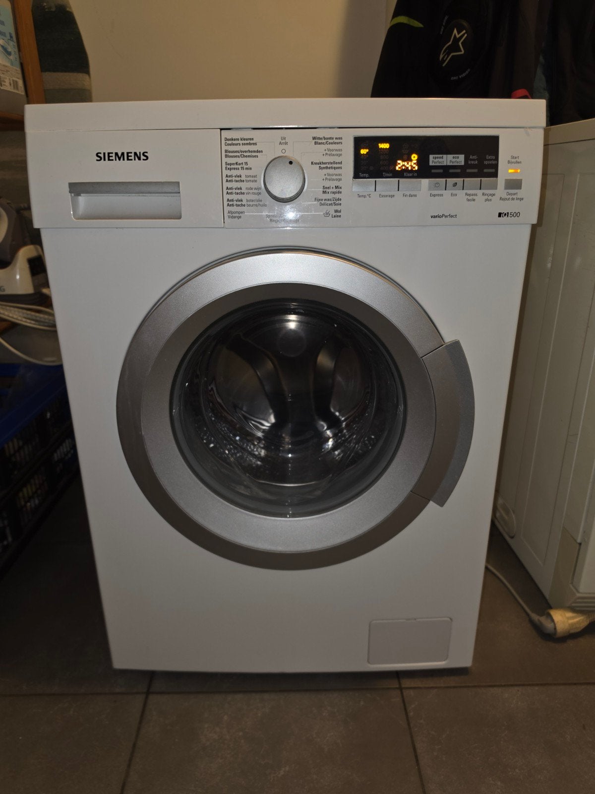 Siemens iQ500 wasmachine - 1400 toeren - A+, Elektronische apparatuur, Wasmachines, Ophalen, Energieklasse A of zuiniger, Zo goed als nieuw