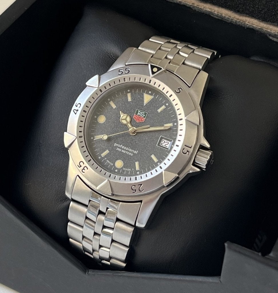 TAG Heuer Professional 1500 - ref. WD1211-K-21, Handtassen en Accessoires, Horloges | Antiek, Overige merken, Staal, Met bandje