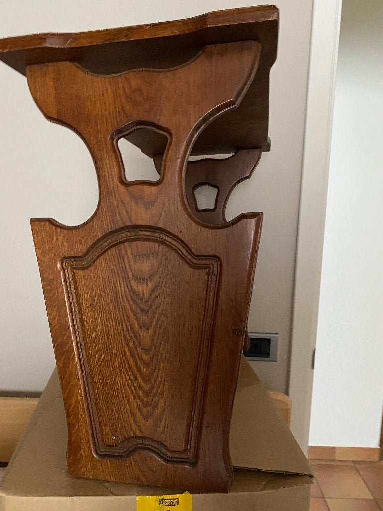 Krantenbak, Corbeille à journaux, Enlèvement, Classique, Bois