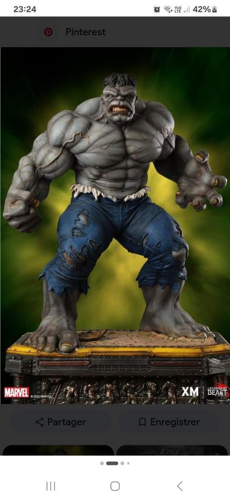 Hulk gris 1/3 no sideshow, Collections, Enlèvement