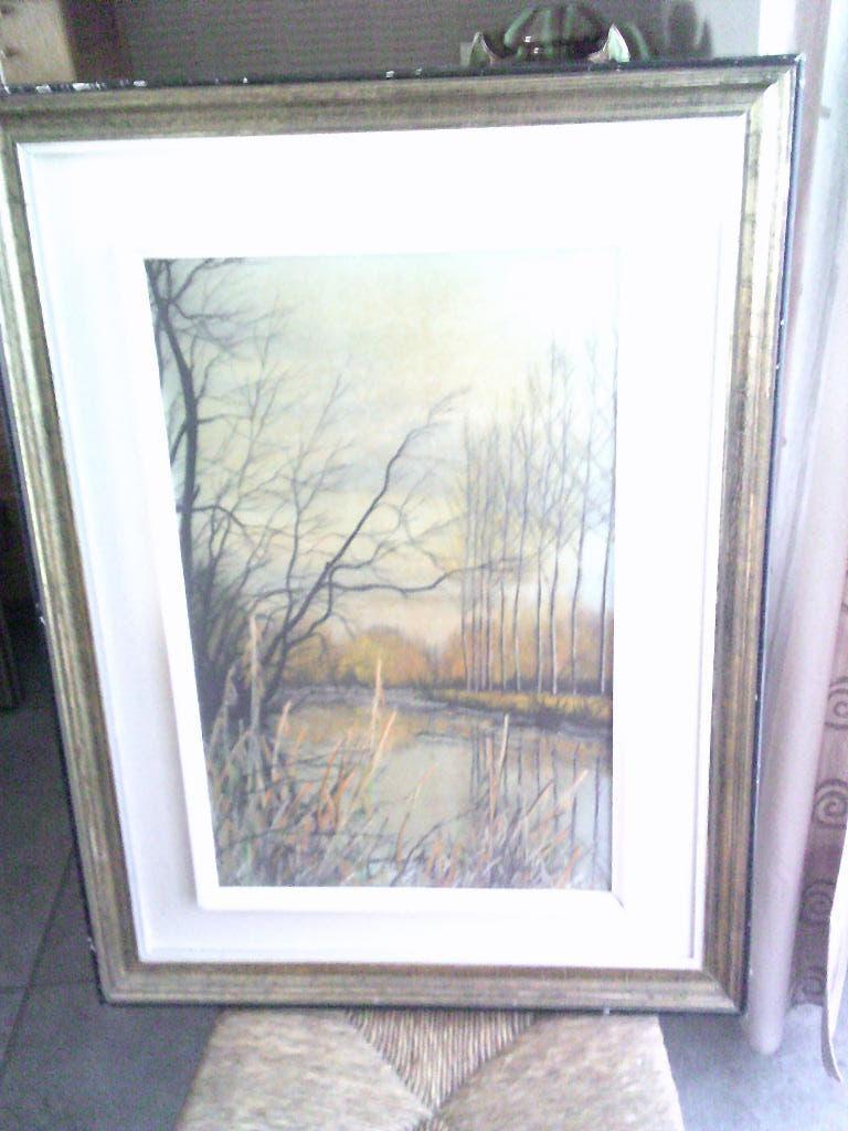 pastel tekening rosa blarinckx, Ophalen, Zo goed als nieuw, 50 tot 75 cm, Tekening