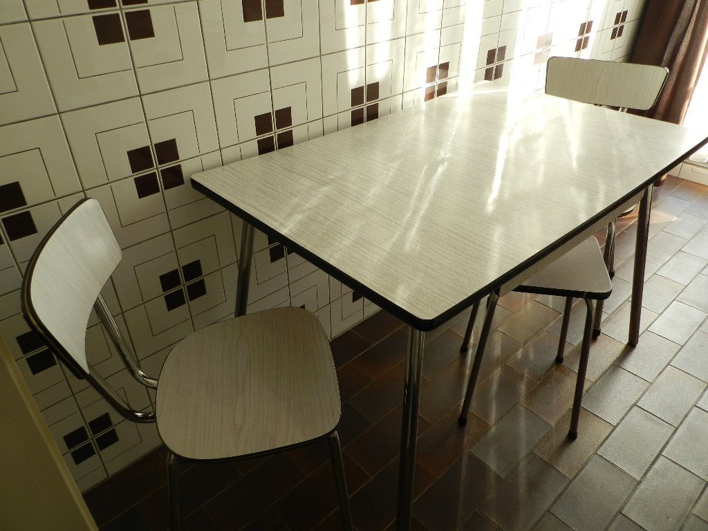 table de cuisine, 100 à 150 cm, Cinq personnes ou plus, Vintage, Enlèvement