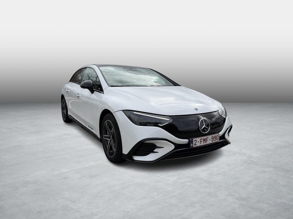 Mercedes-Benz EQE 350 AMG Line + LEDER + DIGITAL LIGHT + BUR, Automaat, Automatische klimaatregeling, Wit, 96 kWh