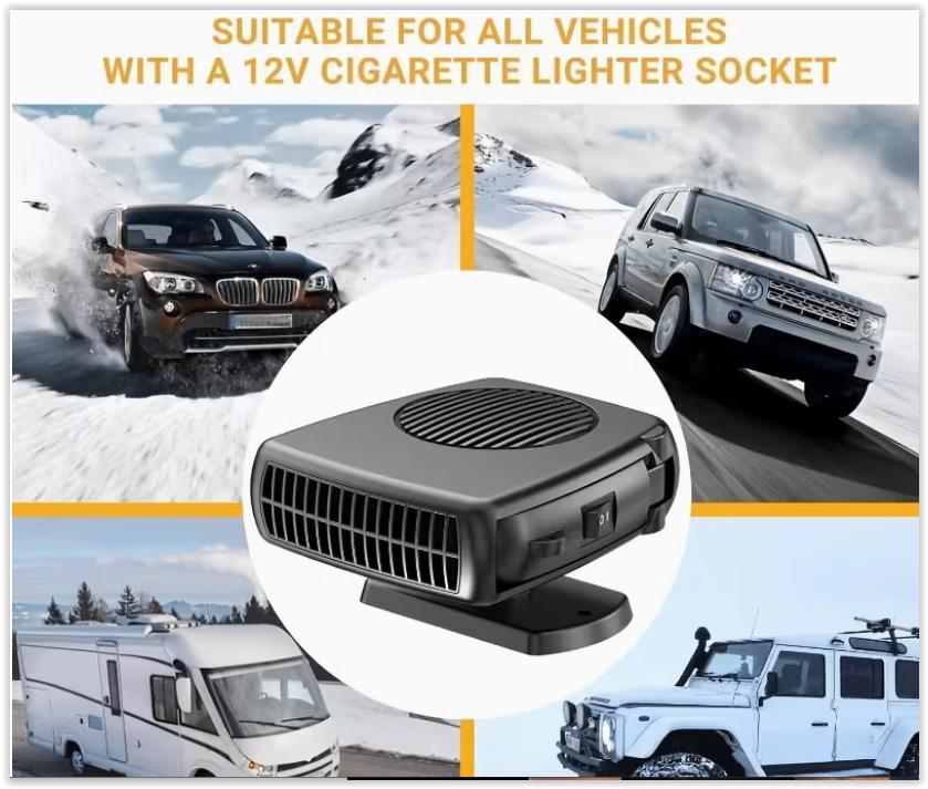 12V Mini Autokachel en Ontvochtiger - 200W Snelle Verwarmin, Auto-onderdelen, Ophalen, Overige automerken, Nieuw, Voor
