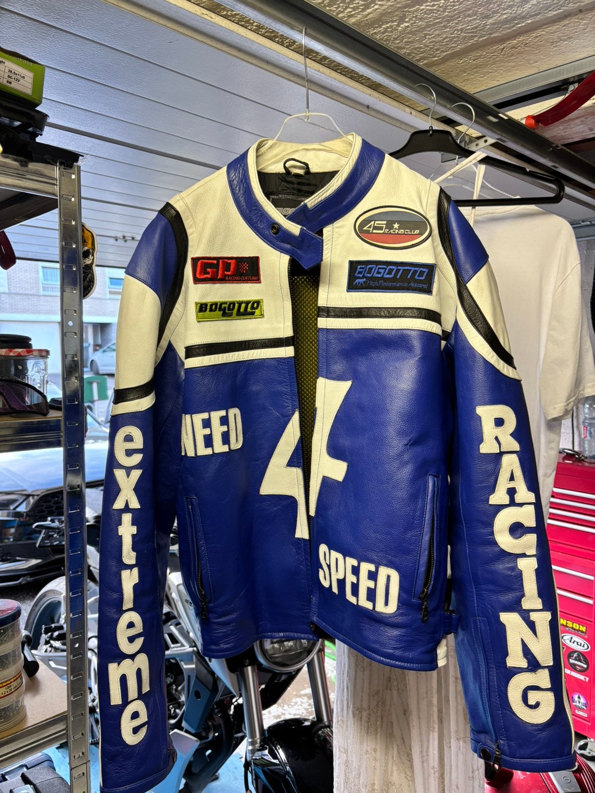 Veste en cuir moto vintage, Motos, Enlèvement