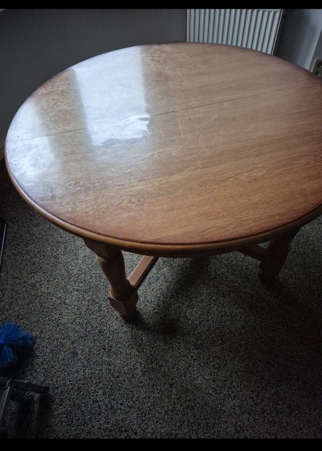 Eiken eettafel, Ophalen