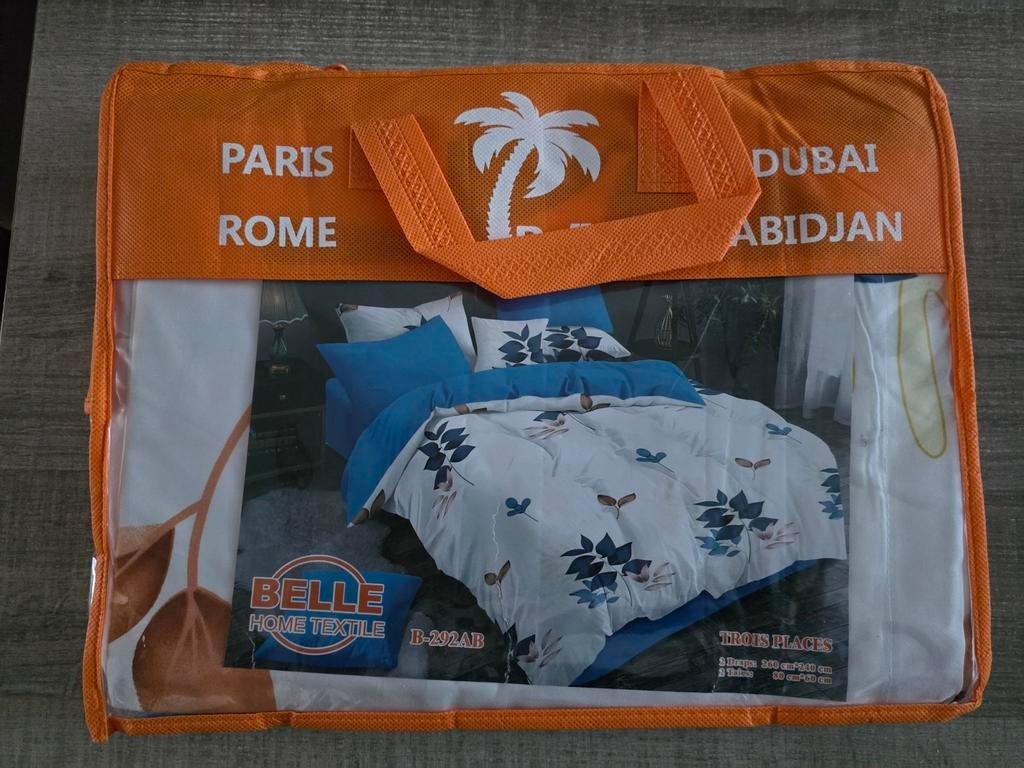 Ensemble de lit draps et taies d'oreiller neuf, Oreiller