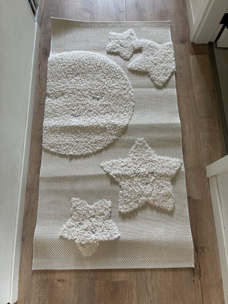 Kindertapijt 150x80cm, Beige, Ophalen, Gebruikt, Overige typen