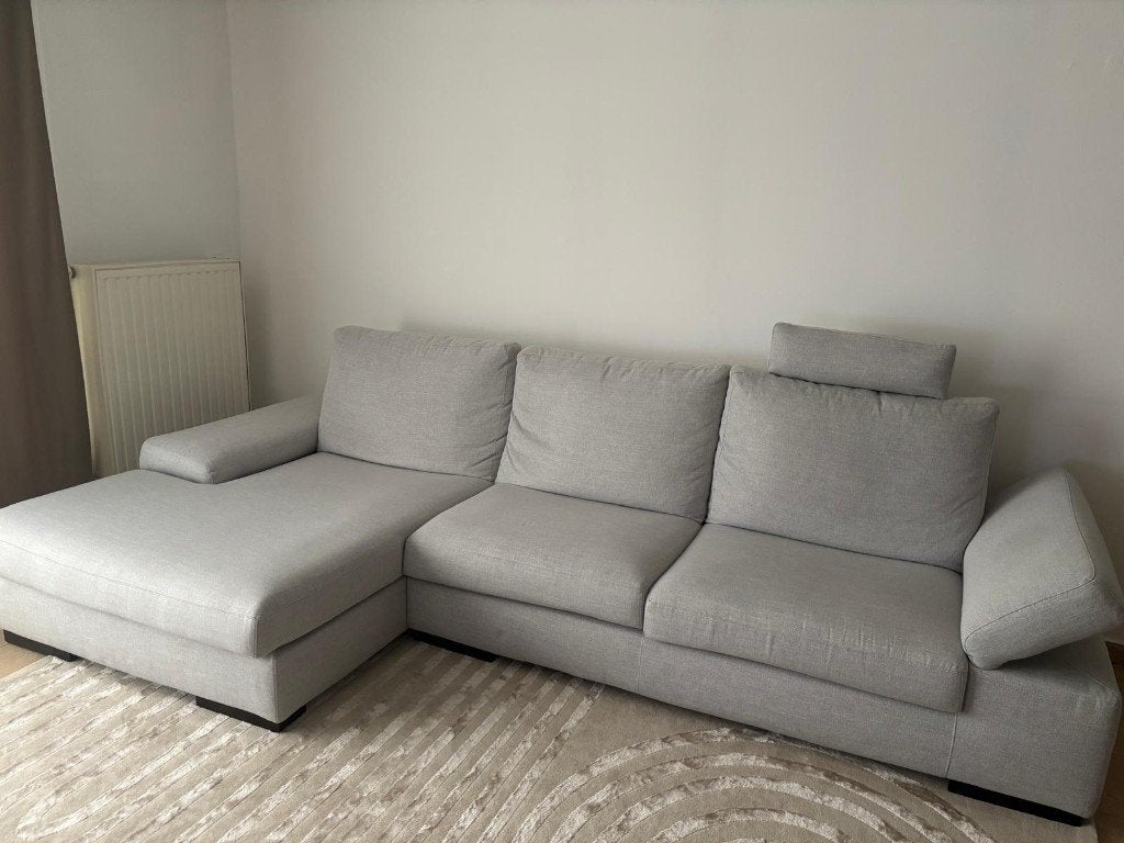 Grand canapé d'angle Poltronesofà - CASALGRANDE (Gris nuage), Maison & Meubles, 75 à 100 cm, Quatre personnes ou plus, Comme neuf