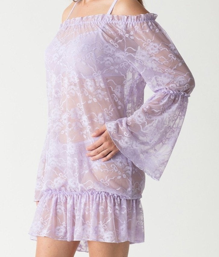 Prima Donna Twist Take a Bow - Jurk - (pastel)lila - maat 38, PrimaDonna Twist, Verzenden, Paars, Nachtkleding