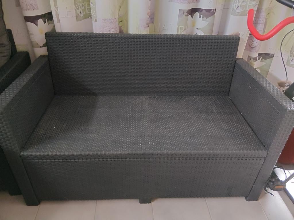 Zitbank 2 personen, pvc, Ophalen