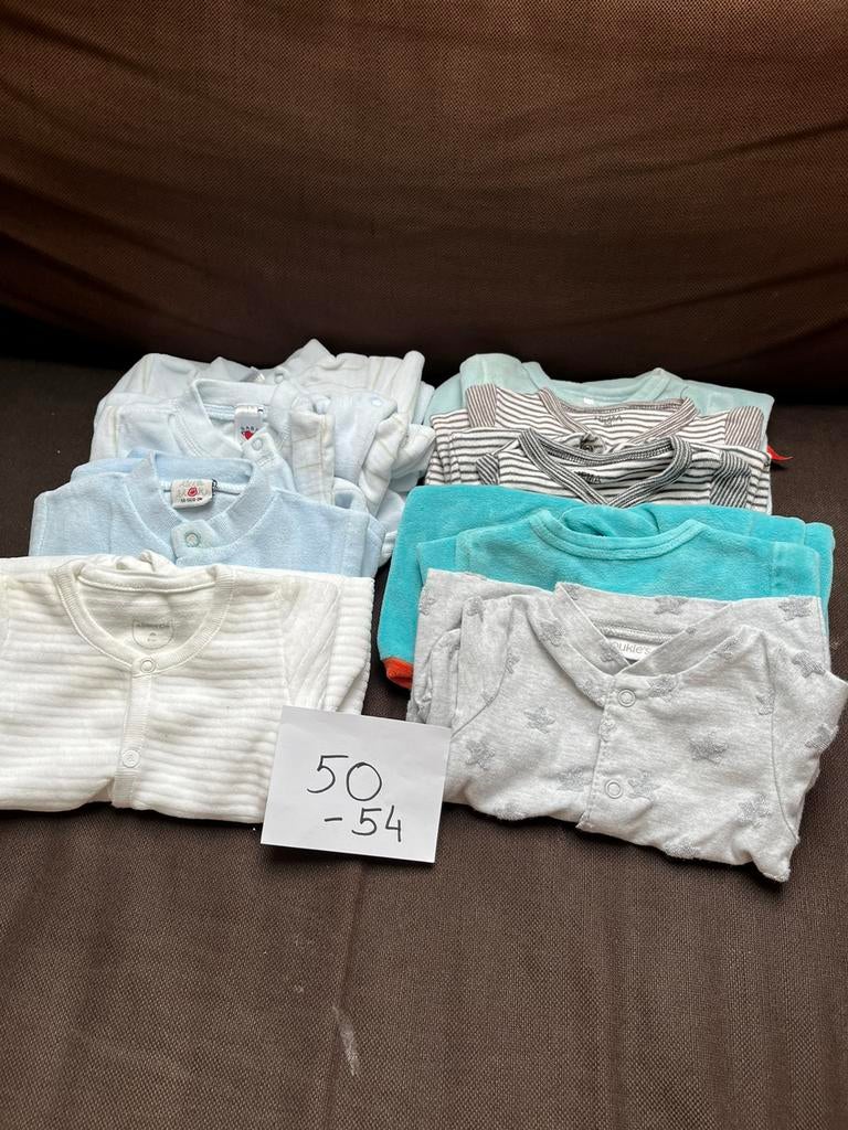 Pakket kledij maat 50-56 (55 stuks), Kinderen en Baby's, Babykleding | Maat 50, Overige typen, Jongetje of Meisje, Zo goed als nieuw