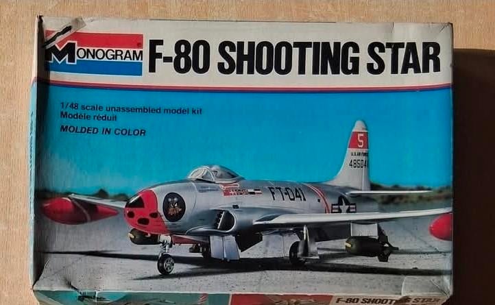 F-80 Shooting Star 1/48 Monogram, Neuf, Enlèvement ou Envoi, Avion, Plus grand que 1:72