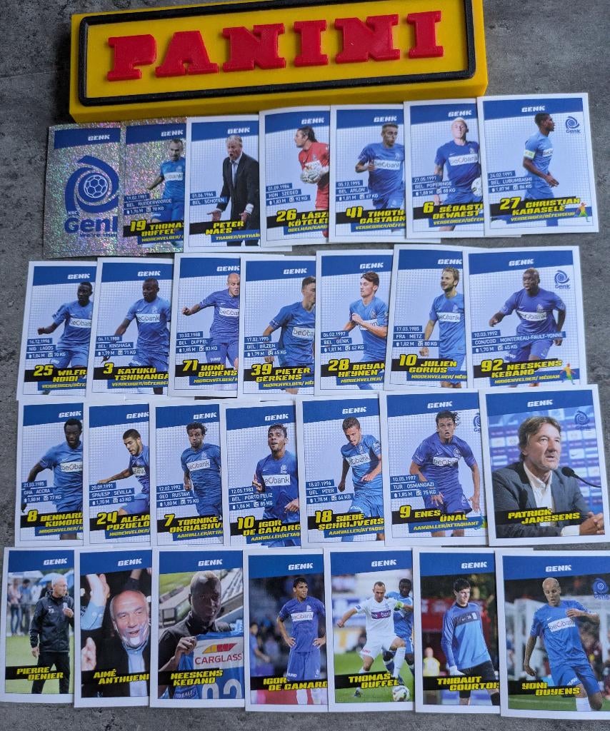 Panini FOOTBALL 2016 28 STICKERS RACING GENK VOETBAL, Ophalen of Verzenden, Nieuw